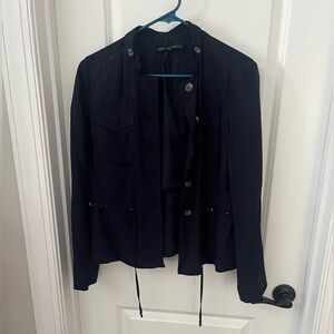 White House Black Market Midnight Blue Jacket